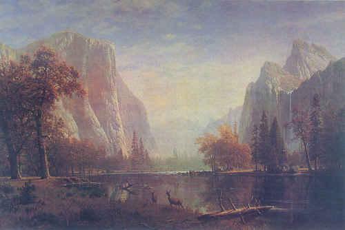 Albert Bierstadt Lake in the Yosemite Valley oil painting image